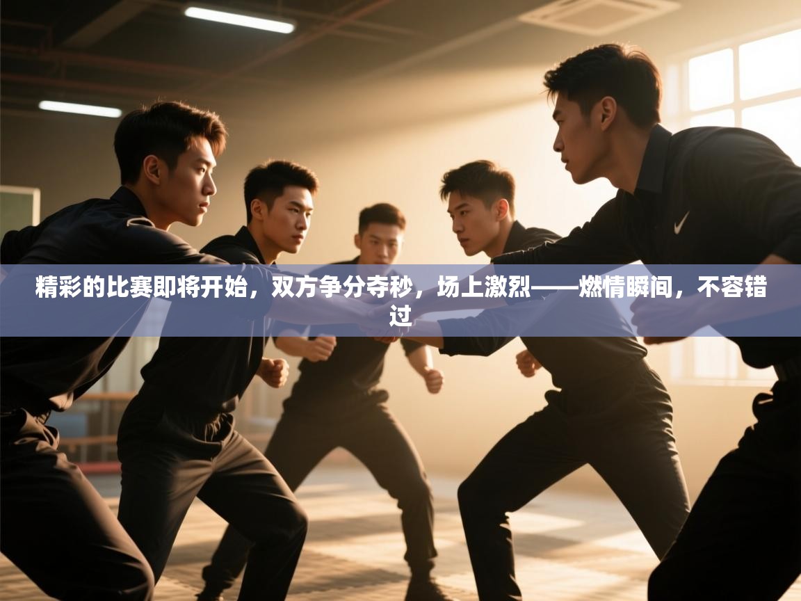 精彩的比赛即将开始，双方争分夺秒，场上激烈——燃情瞬间，不容错过